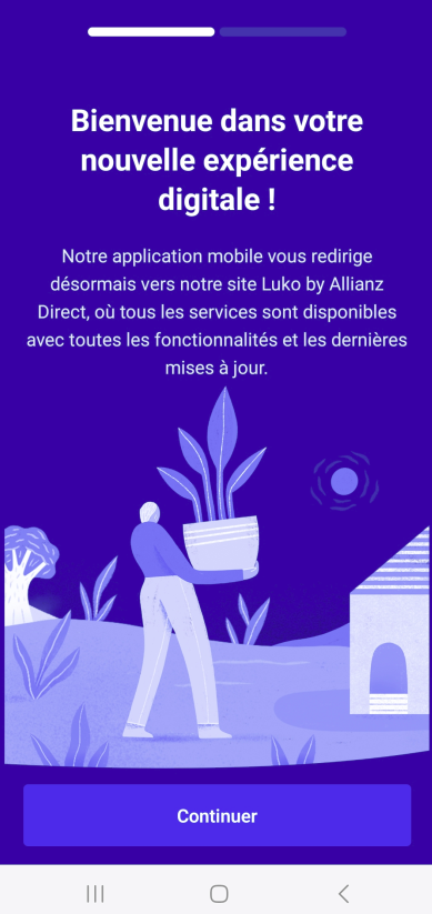 Allianz direct a mis fin à l'application Luko pour la transférer sur son site internet.